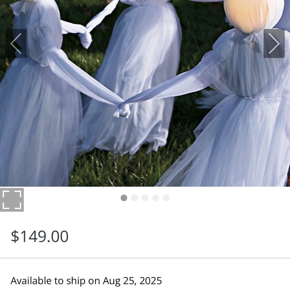 Frontgate Holding Hands Ghosts - Set of 3 - NWT - Picture 7 of 7